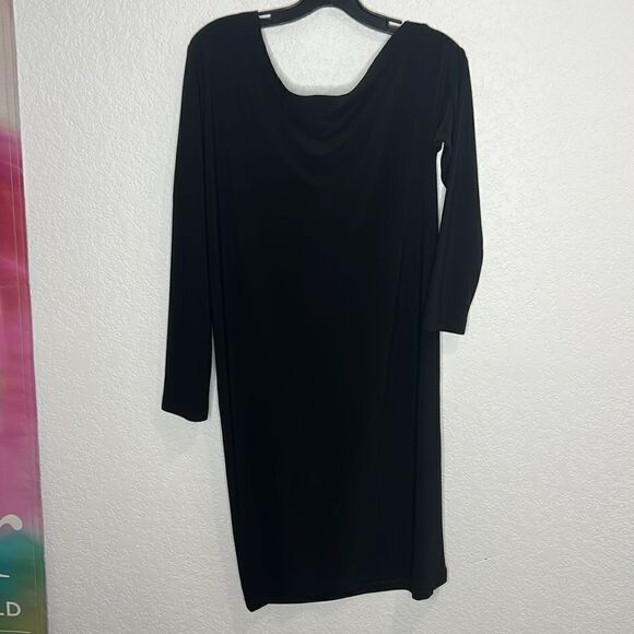 New  NORMA KAMALI Drop Shoulder Dress Black Small Revolve - Picture 6 of 13